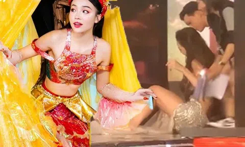 "Cô Tấm" Nguyễn Thùy Vi - người đẹp té trên sân khấu khi bị loại tại Miss Grand Vietnam 2023 là ai?