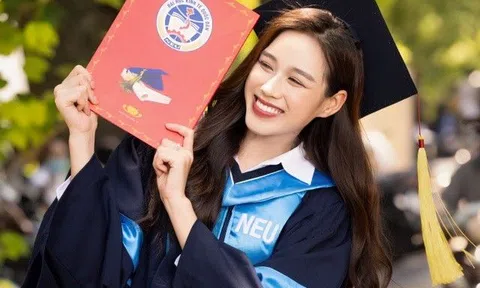 Hoa hậu Đỗ Thị Hà nổi bật tại lễ tốt nghiệp, nhận bằng Cử nhân Luật