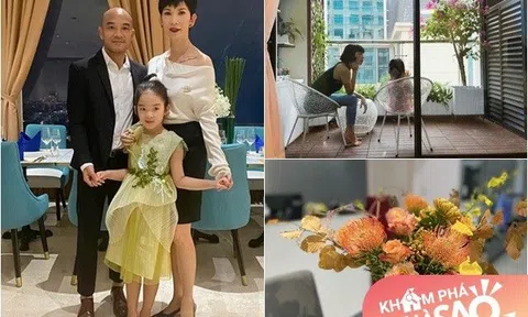 Sống hạnh phúc bên chồng Việt kiều "6 múi" và con riêng, Xuân Lan ở trong căn hộ hạng sang, lãng mạn cắm hoa xinh