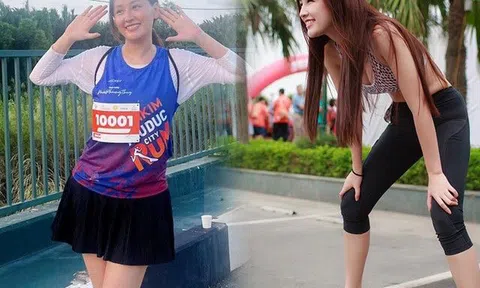 Đi chạy bộ, Mai Phương Thúy từ bỏ quần bó chẽn dễ gây sự cố, kết thân với món khoe chân dài triệt để