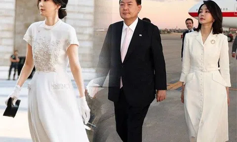 Đệ nhất phu nhân Hàn Quốc thay đồ liên tục như người mẫu, "lấn át" hào quang chồng, nay bị soi mặc lại đồ cũ