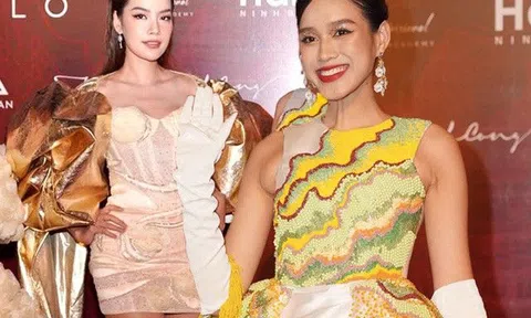 Đọ sắc Lê Hoàng Phương, Đỗ Thị Hà bất ngờ "lép vế" vì đầm hở nách, ốm nhom nhưng cứ như tăng cả 5 kí