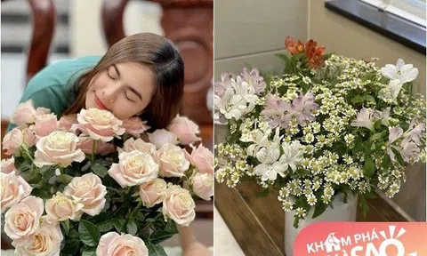 "Đại gia ngầm" Vân Trang khoe loạt hoa cắm đẹp mê, Lê Bê La liền bình luận: "Sở thích thật tốn kém"