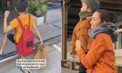 "Cháu nội gia tộc 3.000 tỷ" nhà Tăng Thanh Hà nhìn không ra con nhà giàu, đi dép tưởng mang nhầm