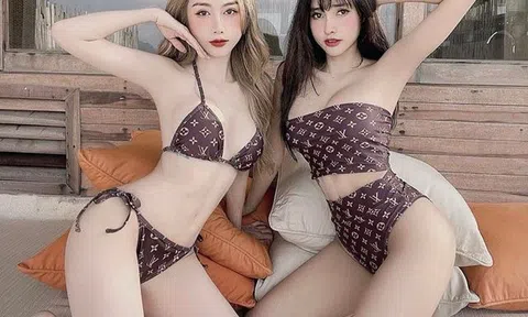 Xuất hiện cặp chị em đẹp như thiên thần, cùng diện đồ cắt xẻ đi chơi bắn súng