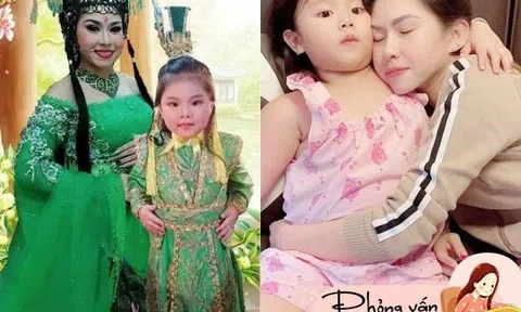 Nghệ sĩ Bình Tinh: "Mẹ đi diễn nhiều chỉ quan sát con qua camera từ lọt lòng, hết lớp 5 sẽ cho bé sang Mỹ Canada du học"