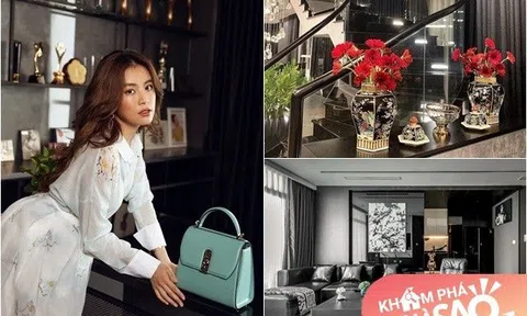 Đọ độ "khủng" những căn hộ tone đen tiền tỷ của sao Việt: Nhà Hoàng Thùy Linh đi mỏi chân không hết