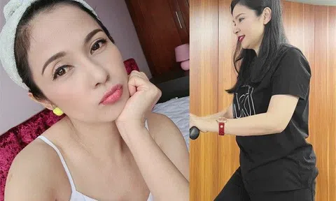 "Nữ hoàng ảnh lịch" Việt Trinh tập luyện thể thao vẫn đánh phấn tô son, sự thật ra sao?