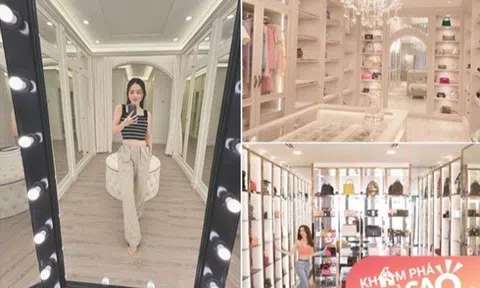 Phòng để đồ của Đoàn Di Băng, Huyền Baby thiết kế như showroom, phòng của H’Hen lại quá đơn giản