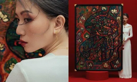 Đào Anh Thơ sáng tác 6 bài hát, 6 bài thơ và 17 bức tranh trong triển lãm cá nhân đầu tiên ở tuổi 34