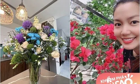 Sở thích cắm hoa của ca sĩ Nguyễn Ngọc Anh, còn chỉ cho người giúp việc cắm những lọ hoa 0 đồng