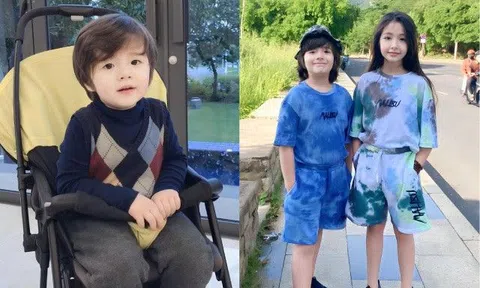 Alfie Túc Mạch nhà Elly Trần lạ lẫm với mái tóc dài, "bùng nổ visual" khi đứng cạnh chị gái lai Tây