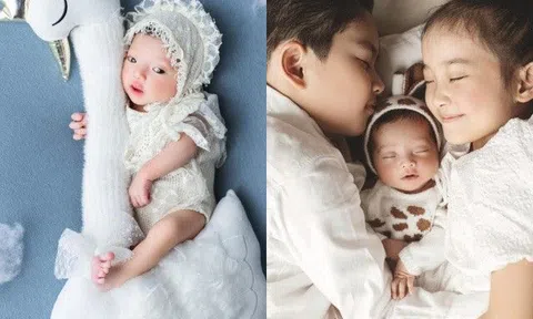 Khoe ái nữ thứ 3 xinh như thiên thần, Khánh Thi làm một điều khi Kubi - Anna nói: "Bố mẹ yêu em hơn con"