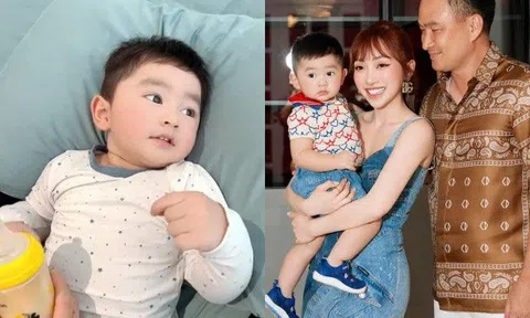 Vợ trẻ Chi Bảo than tốn kém vì con ăn no vẫn uống 1 lít sữa/ngày, diện mạo nhóc tì nay đẹp hơn cả bố