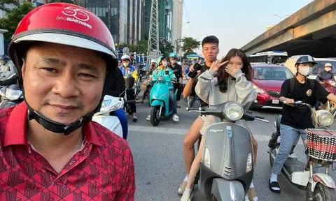 Cựu Táo Giao thông Tự Long bị tông xe, 2 bạn trẻ đâm phải có thái độ làm nam danh hài "bất lực"