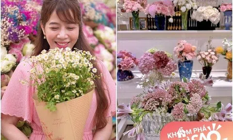 Nhìn góc nhà rực rỡ của MC VTV Diệp Chi, nhiều người phải thốt lên: "Tưởng lạc vào tiệm hoa"