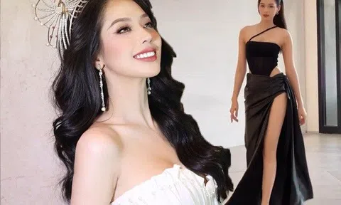 Nữ sinh xứ Quảng diện đầm xẻ cao tận xương chậu, đôi chân lăm le vượt mặt Đỗ Thị Hà