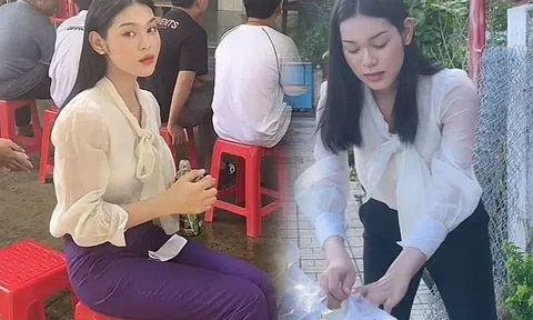 Phát hiện một hot girl đi khám nghĩa vụ quân sự, ngồi giữa dàn nam nhân, tỏa sắc đẹp ngọt ngào