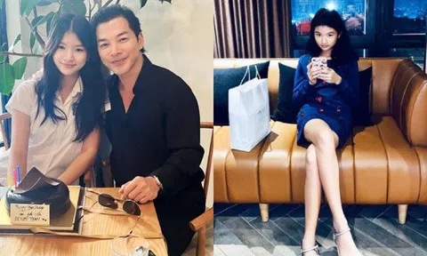 Con gái Trương Ngọc Ánh thừa hưởng cặp chân "kiếm Nhật" từ mẹ nhưng khuôn mặt giống hệt bố Trần Bảo Sơn
