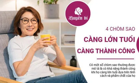 4 chòm sao nữ vận mệnh nở hoa, càng lớn tuổi càng thành công, hạnh phúc