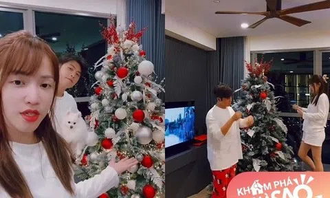 Xong đám cưới, vợ chồng Puka - Gin Tuấn Kiệt khoe ngôi nhà lên đèn Noel, năm nào cũng dựng cây thông mà giấu