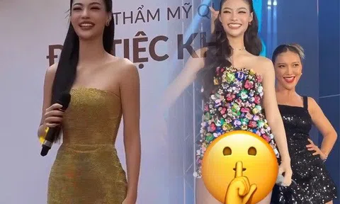 Đi diễn ở trường học, Á hậu mặc váy siêu ngắn được CĐM Trung khen ngợi, netizen Việt tranh cãi!