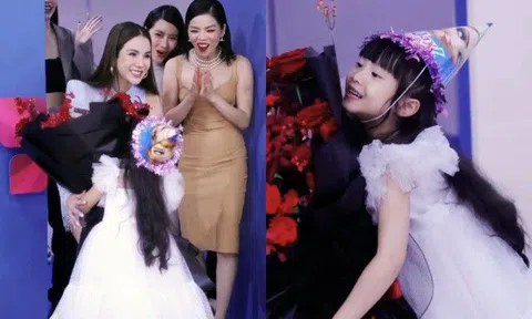 Bé Boorin nhà Diệp Lâm Anh 5 tuổi xinh xắn như tiểu công chúa, diện mạo trổ nét giống bố thiếu gia thấy rõ