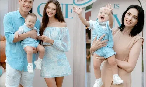 Sao Việt 24h: Con trai Bùi Tiến Dũng cực khôi ngô trong lễ thôi nôi, vợ Tây tiết lộ 1 năm qua không ngủ đủ giấc