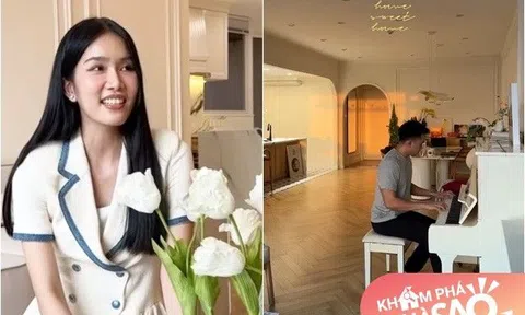 Á hậu kiêm BTV Thời sự lấy chồng Tiến sĩ sống trong cơ ngơi mới đẹp xinh, đến cả nhà vệ sinh cũng "thơ"