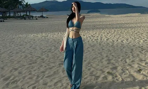 Hot girl hình xăm tận dụng chiếc áo chữ X khoe khéo điểm vàng trên body mà vẫn kín đáo