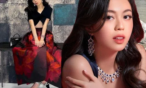 Chân dung thiên kim tiểu thư giàu ngang ngửa Tiên Nguyễn: Túi hiệu đếm không xuể, đá quý đeo nặng cổ