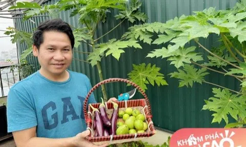 “Vua nhạc đỏ” Trọng Tấn hóa nông dân trong biệt thự 120m2, thu hoạch rau trái suốt 4 mùa