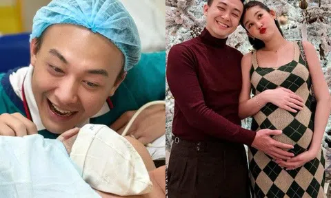 Lê Âu Ngân Anh vượt cạn thành công với chồng điển trai túc trực, "mắng yêu" quý tử quá "cứng đầu"