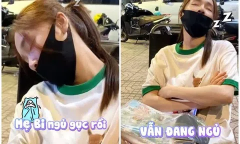 Ngủ gục ven đường vì chăm con sơ sinh quá mệt mỏi, Nhã Phương khiến mẹ bỉm thấy thương