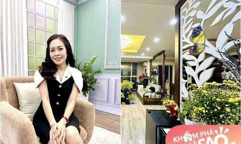BTV VTV Hoàng Trang khoe không gian sống cùng chồng con, chưa tới Tết nhà đã rực rỡ toàn hoa