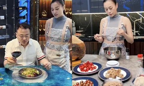 Phương Oanh bụng bầu 5 tháng đứng 4 tiếng nấu ăn cho Shark Bình, trải lòng về hạnh phúc gia đình hậu kết hôn