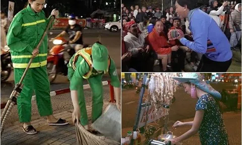 Sao Việt bất chấp sĩ diện, hạ mình ngoài đường: "Ông hoàng" cũng đi xin tiền, Hoa hậu quét rác và chạy xe ôm