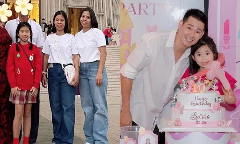 Bé Lavie lớn phổng phao đón Giáng sinh với gia đình bảo mẫu, Phùng Ngọc Huy có động thái khi xem ảnh