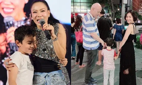 Con trai Thu Minh hiếm hoi lộ diện, khuôn mặt lai Tây ở tuổi lên 8 thành tâm điểm, tên thật nghe cực "kêu"