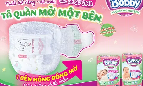 Diana Unicharm tạo đột phá với tã quần mở một bên Bobby dành cho trẻ sơ sinh