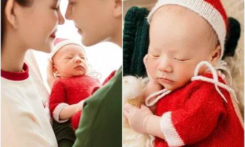 Sao Việt 24h: Chồng BTV của Lê Âu Ngân Anh lần đầu công khai dung mạo quý tử, còn nhỏ nhưng nhóc tì cực đỏm dáng