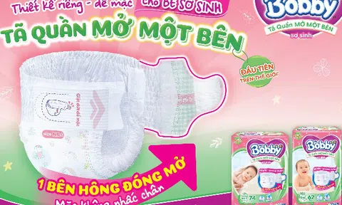 Tã Quần Mở Một Bên Bobby phù hợp cho bé dưới 6 tháng tuổi