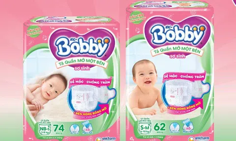 Bobby ra mắt Tã Quần Mở Một Bên cho bé sơ sinh