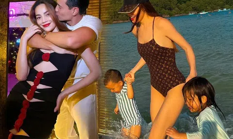 Hồ Ngọc Hà bận rộn chăm con không quên mặc đẹp, đi biển cũng diện đồ giá "chát"