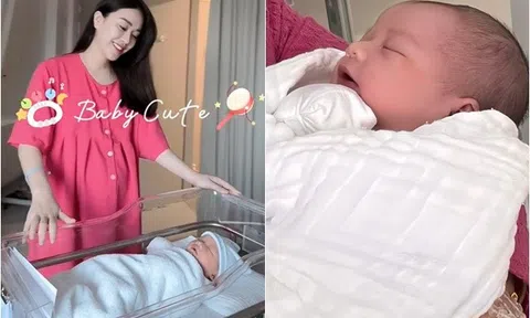 "MC xinh nhất nhì VTV" hé lộ ảnh bên quý tử vừa chào đời, phản ứng khi bị hỏi "Mới sinh mặc váy không sợ lạnh à?"