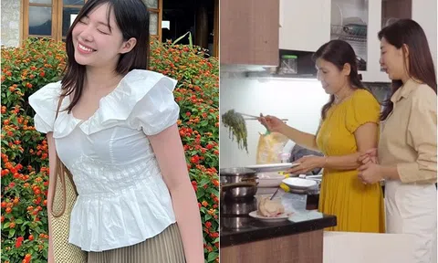 BTV Thời sự mang bầu đôi vẫn lên sóng trực tiếp đẹp rạng ngời, còn "flex" mẹ chồng eo ót