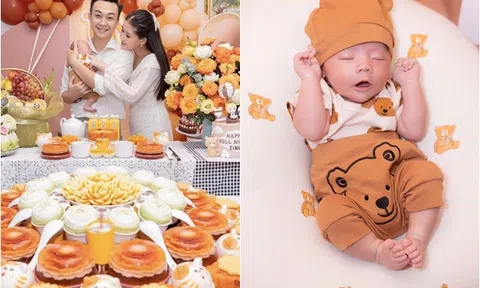 Sao Việt 24h: Chồng BTV của Lê Âu Ngân Anh hé lộ tên thật và tính cách đặc biệt con trai trong ngày đầy tháng