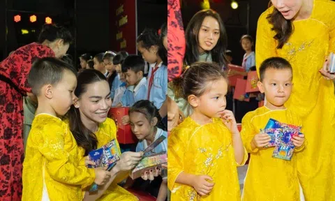 Hành động đẹp của Hồ Ngọc Hà khi cùng Leon - Lisa phát quà từ thiện mừng Tết 2024