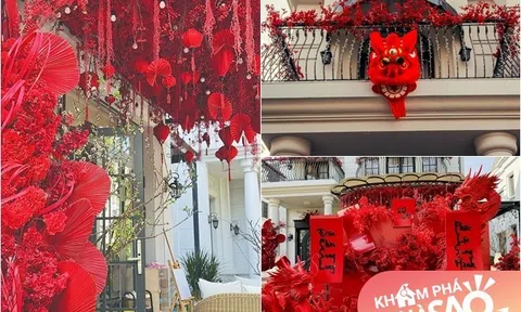Siêu biệt thự của Đoàn Di Băng trưng song long đón Tết 2024, lộng lẫy từ trong ra ngoài