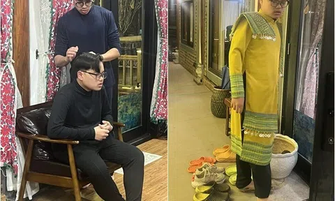 Bi Béo - con trai Xuân Bắc giờ cao to lừng lững và ngày càng tuấn tú, vào nhà mẹ ruột tưởng "khách nước ngoài"